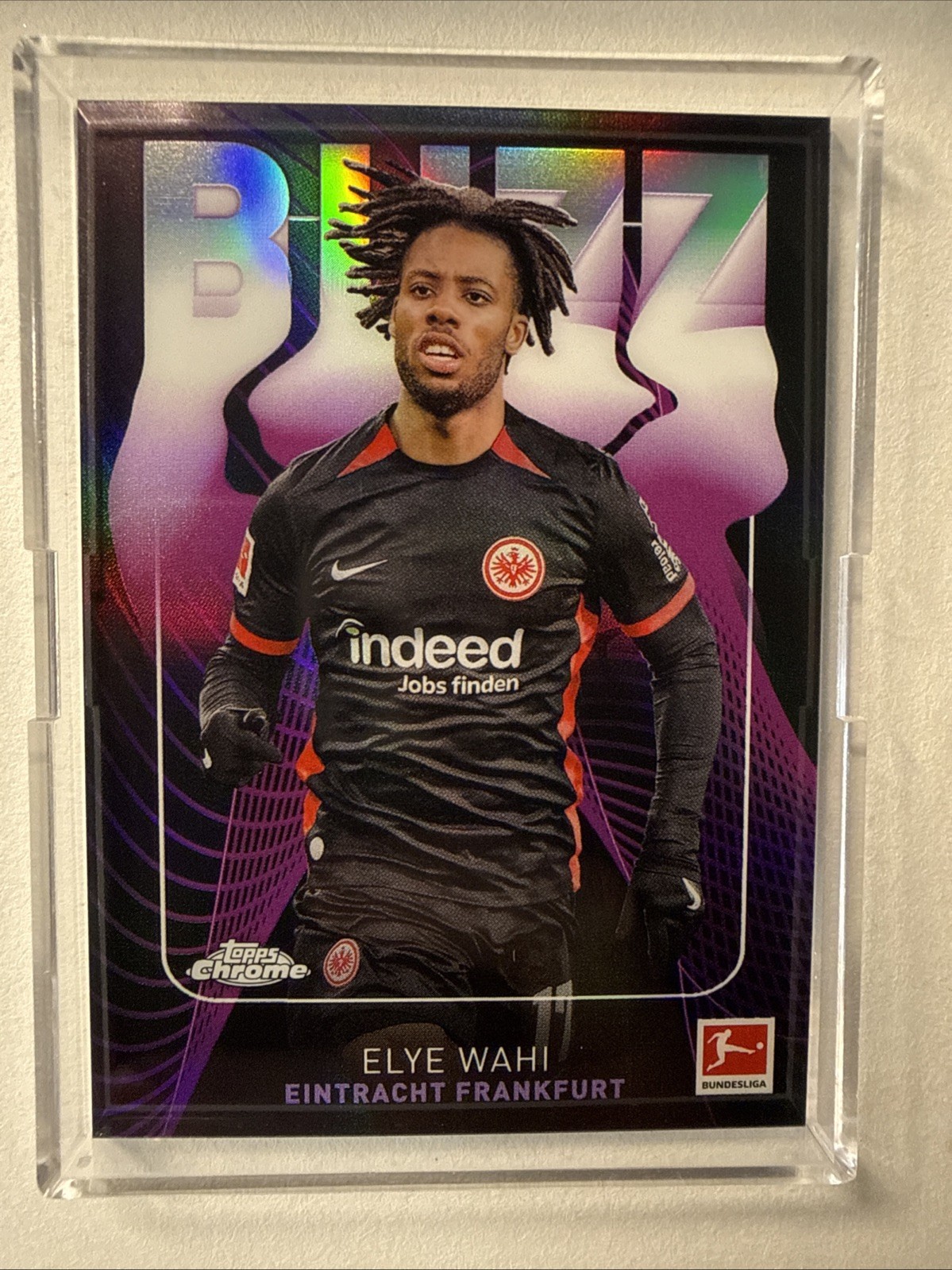 Topps 2024-25 Chrome Bundesliga Elye Wahi Eintracht Frankfurt Buzz #BU-6