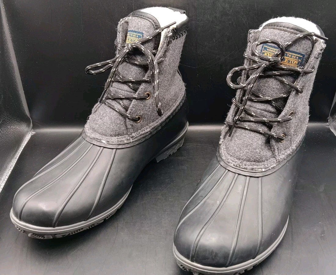 🔥 Pendleton Wool Duck Boots Shearling Lined Sz 1… - image 8