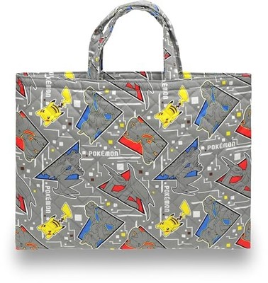 [Pokémon] Quilted Lesson Bag QPKI2281 Gray Japan