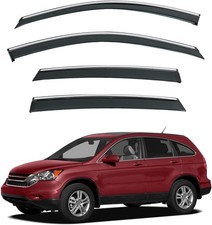 4pcs Sun Rain Guard Vent Compatible with 2007-2011 CRV CR-V Smoke Tint with