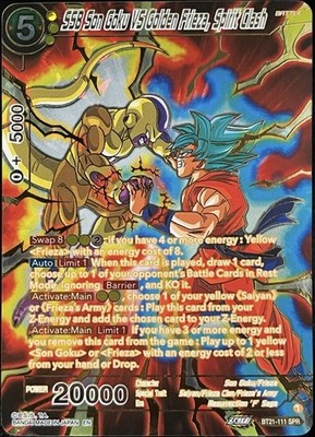SSB Son Goku VS Golden Frieza, Spirit Clash (SPR) - Wild Resurgence (BT21-111)