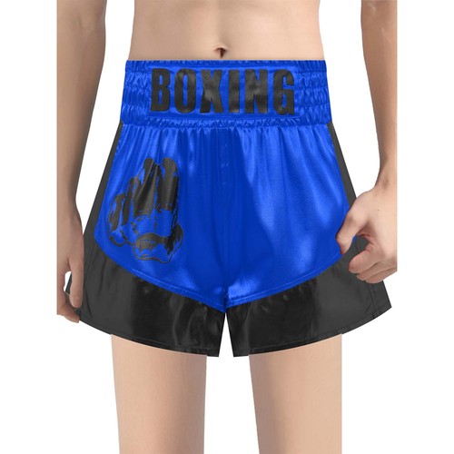 Kids Boys Shorts Patchwork Bottom Boxing Trunks Martial Arts Sportwear Boxer - Picture 40 of 57