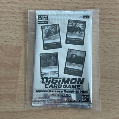 2021 Digimon Special Release Memorial Pack Sealed Booster Pack Cards Bandai