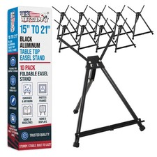 US Art Supply 19" Tall Aluminum Tripod Tabletop Artist Display Easel 10-Easels