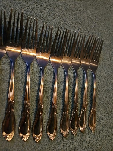 12 Farberware MAJESTIC Edelstahl Besteck SPEISEGABELN INDONESIEN Gabel - Bild 3 von 6