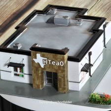 N Scale printed modern Unpainted HTeaO building kit, with extras and details