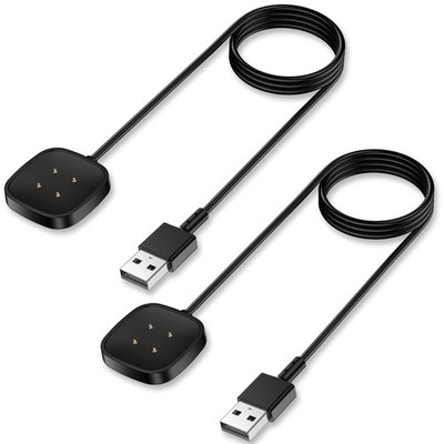 Charger Cable for Fitbit Versa 4/Sense 2/Versa 3/Sense (2 Pack/3.3Ft)