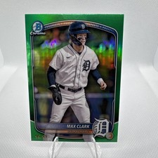 Max Clark - 2024 Bowman Chrome Green Refractor BCP-24 96/99 Tigers Baseball