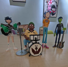 2D Gorillaz Band Model Rock Band Member Murdoc Russel Noodle Action Figures TOYS