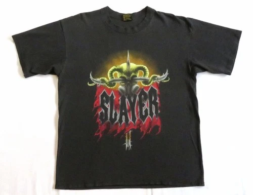 Slayer Vintage T Shirt Tour Concert Uberalles Thrash Me 1990s vintage concert t-shirt, vintage, single stitch, B+ condition