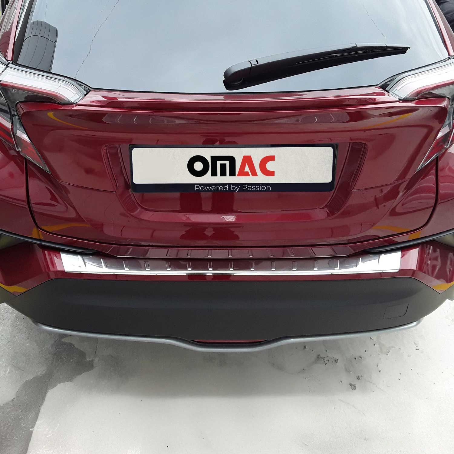 Protection de pare-chocs Toyota C-HR I 2016-2023 en inox poli