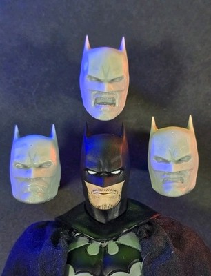 Custom 3D-printed Mafex DAN MORA Styled Bearded Batman Heads | eBay