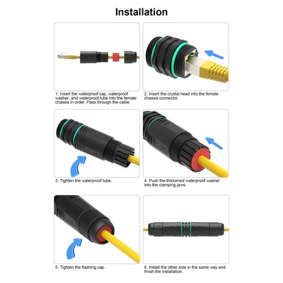 RJ45 Coupler For IP68 Waterproof Female To Female Ethernet Coupler SAL