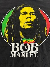 Vintage Zion Black Bob Marley T-Shirt Size X-Large EUC