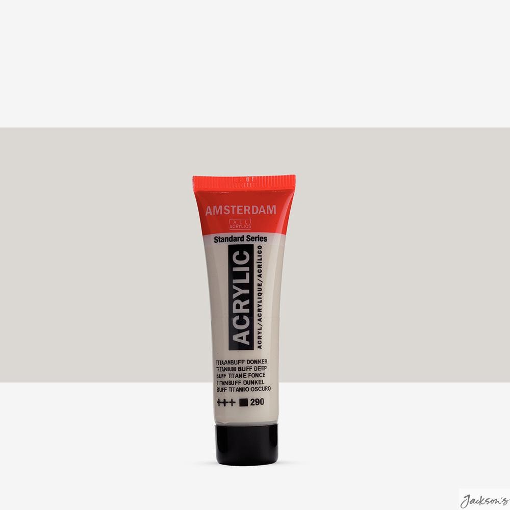 Royal Talens Amsterdam Standard Acrylic Paint Tube 20ml Titanium Buff Deep