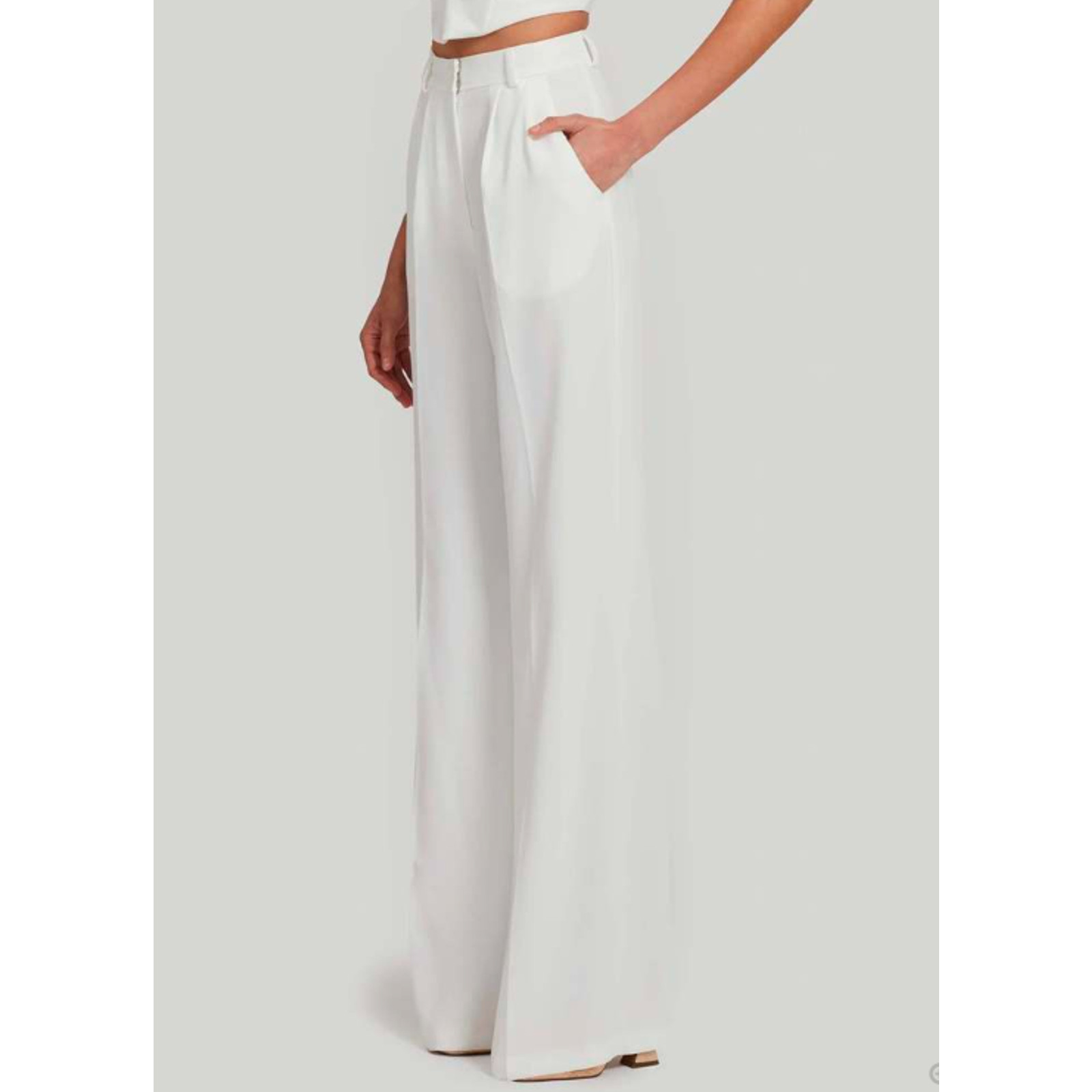 Amanda Uprichard Women's Jane High Waist Wide Leg Pants XS NWT 288 YELLOW