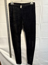 Crushed Velvet Polyester Leggings Size L