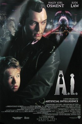 2001 Film Poster Print ''A.I. Artificial Intelligence'' Steven Spielberg Jude Law