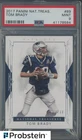 2017 National Treasures #89 Tom Brady New England Patriots 16/99 PSA 9 MINT