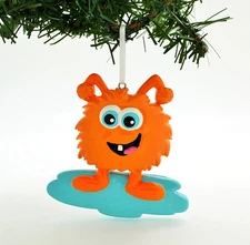 Child Goofy Monster Orange Personalized Christmas Tree Ornament