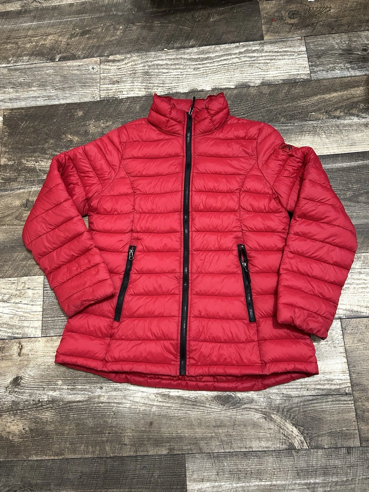 Reebok Red Puffer Outwear Insulated Jacket Wamen,s Size Large