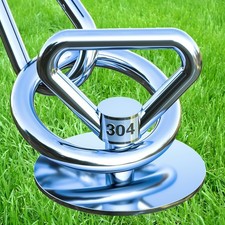 Dog Tie Out Stake,360  Swivel Runner for dog stake, silver/ No Cable