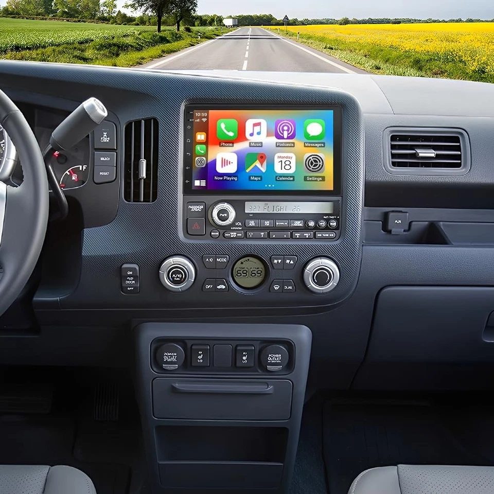 Carplay For Honda Ridgeline 2006-2014 Car Radio Stereo Android 13 GPS Navi WIFI Foto 2 de 4