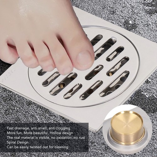 4 Inch Square Floor Drain Odor Proof Insect Proof Shallow Floor Drain With US - Picture 14 of 24