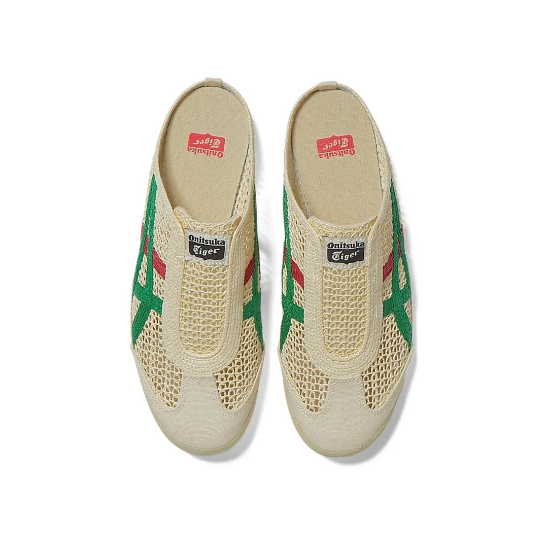 New Onitsuka Tiger MEXICO 66 SABOT CREAM KALE 1183C123-103 New