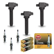 3PC Ignition Coil & 3PC NGK Platinum Spark Plug for 14-15 Mitsubishi Mirage 1.2L