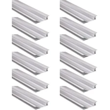 12-Pack 3.3ft Wall Mount LED Channel Aluminum Profile for Led Strip Light