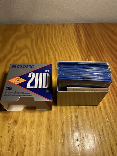 Partial Box Of Sony MFD-2HD Floppy Disks 8 Total - Afbeelding 3 van 3