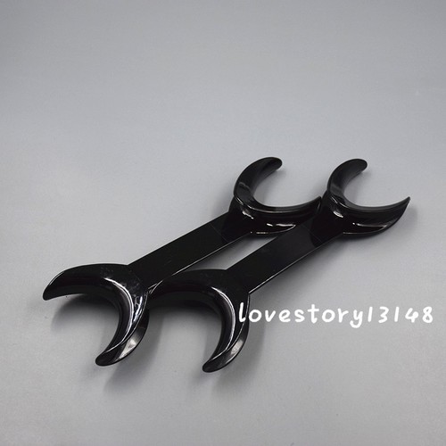 Dental Mouth Opener Cheek Lip Retractor Double Head Fishtail Black Small/Large - Picture 34 of 36