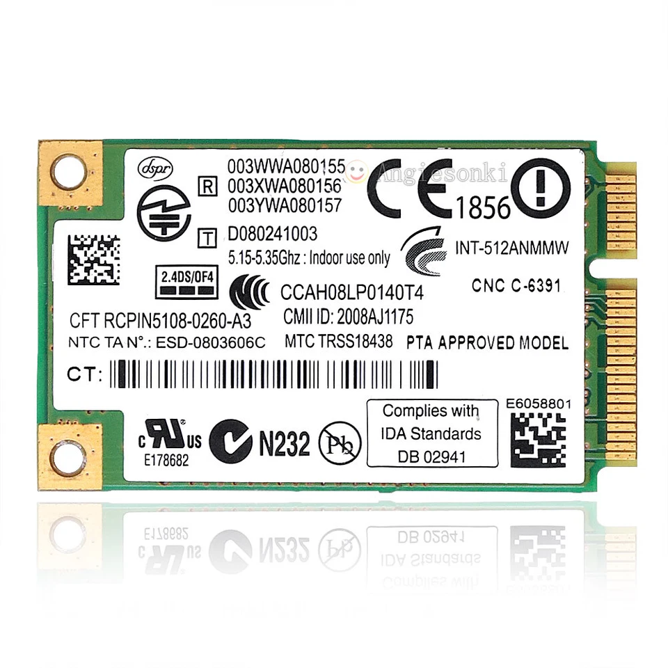 INTEL 5100 512AN_MMW 802.11N WIFI CARD for Lenovo X200 T400 E43 E43A E43L G450L - Image 3 of 4