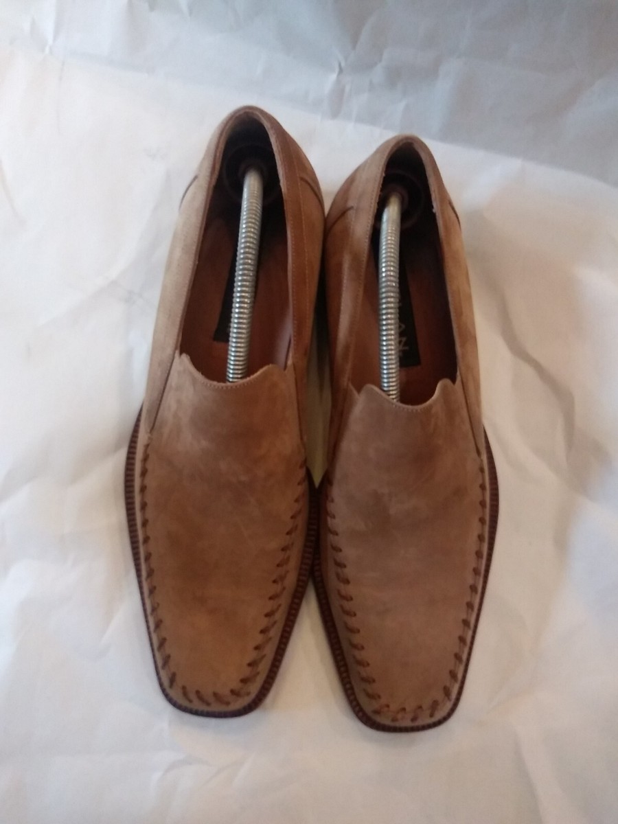 Mens Mezlan Suede Loafers Dress Shoes 9M Color Beige Made In Spain Mens Mezlan Suede Loafers Dress Shoes 9M Color Beige Made In  main image 2