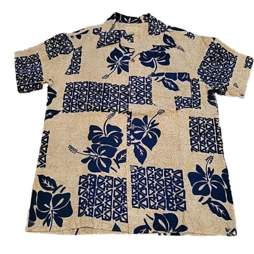 Vintage Hawaiian Shirt Mens M Aloha '60s Retro Su… - image 1