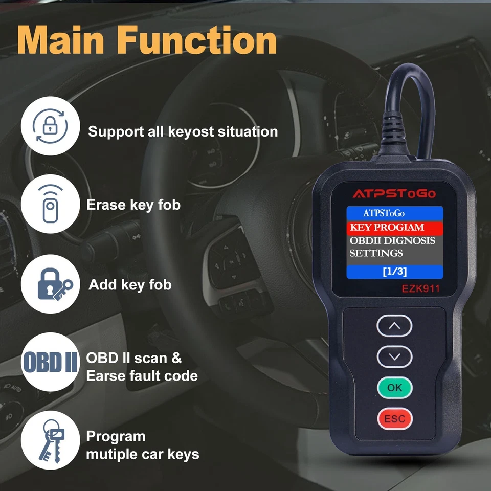 New 2008-2016 Replacement Key Fob Tool For Select Chrysler Dodge Jeep Ram - Image 3 of 4