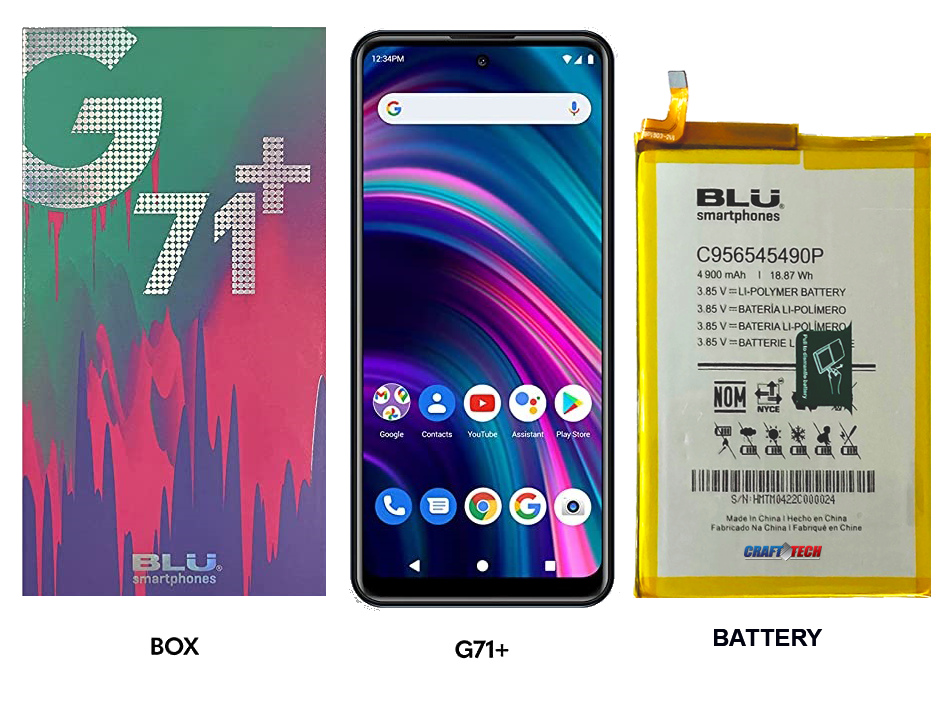 BLU G71+ G0570WW Original OEM BLU Battery 4900mAh 18.87Wh 3.85V USA