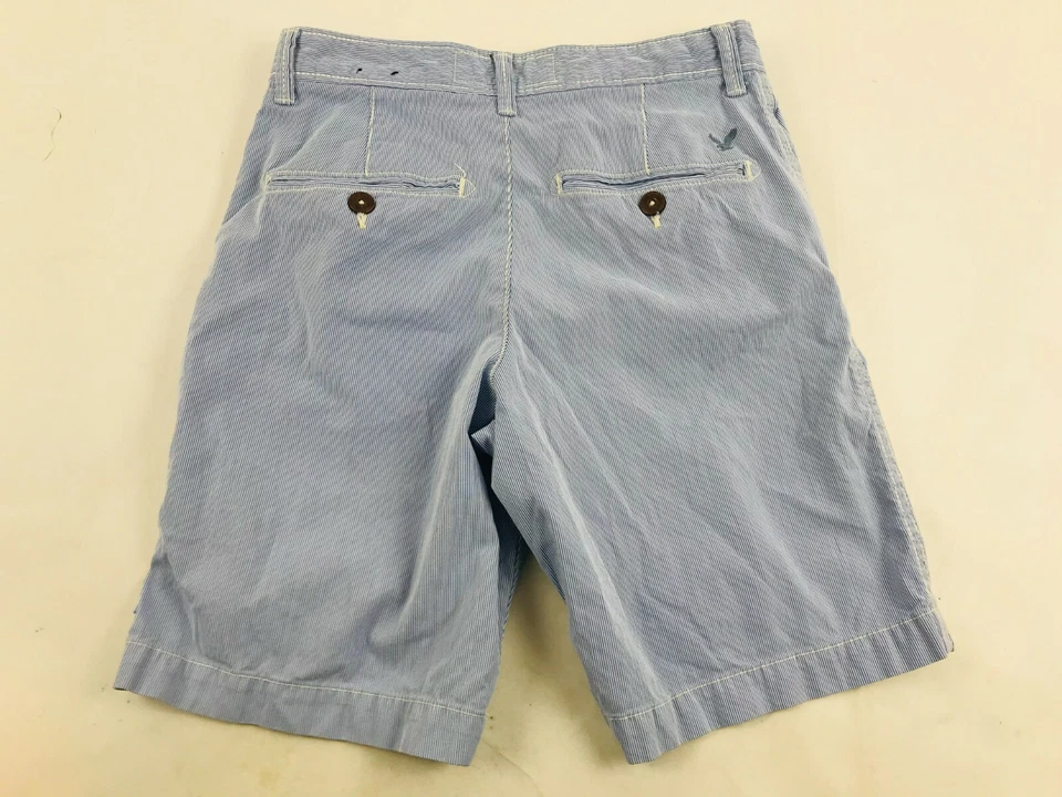 Pantalones Cortos de Jean American Eagle Outfitters Para Hombre Talla 28 Azul Rayas Active Flex Foto 2 de 4