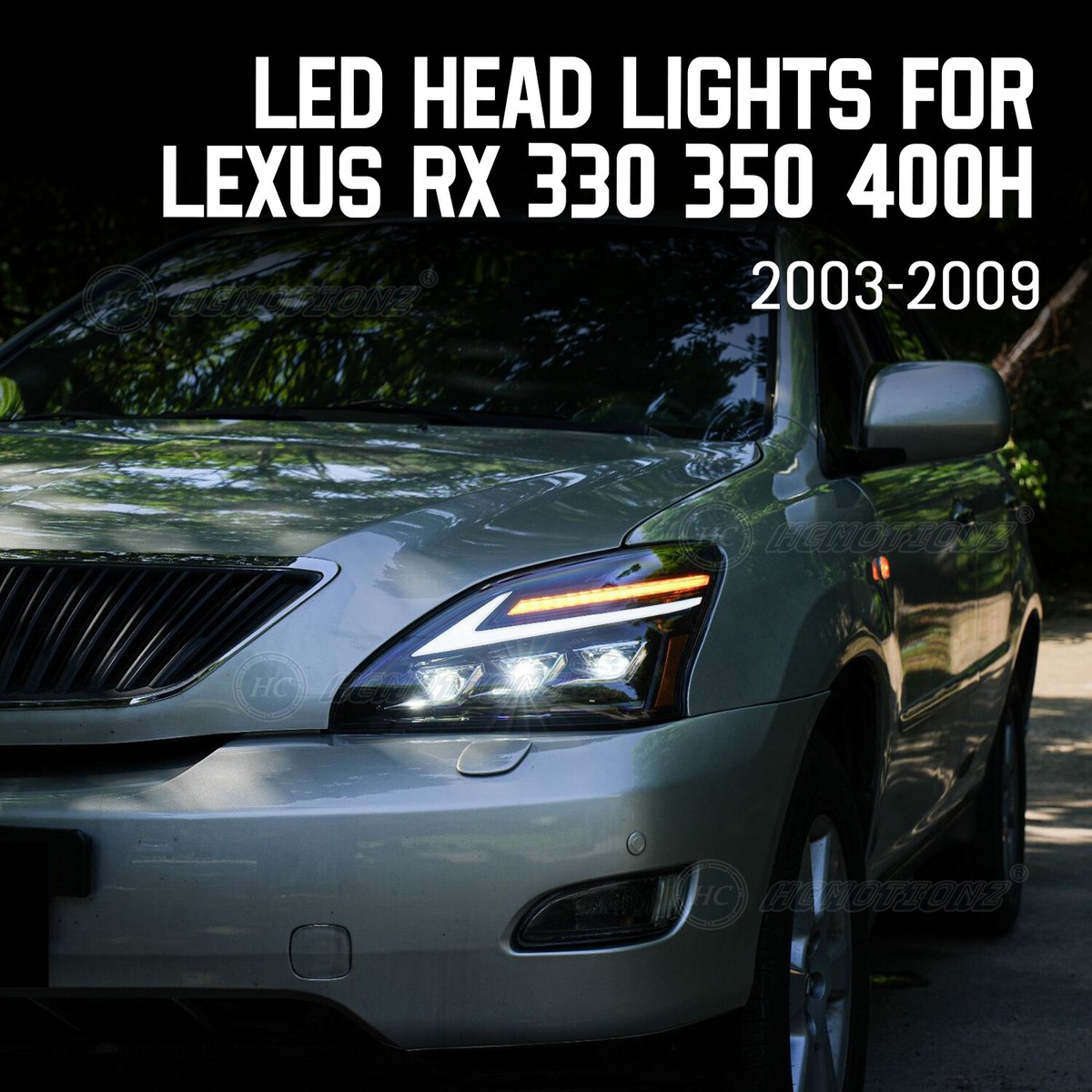 HC LED Head Light For Lexus RX330 RX350 400H 2003-2009 Animation