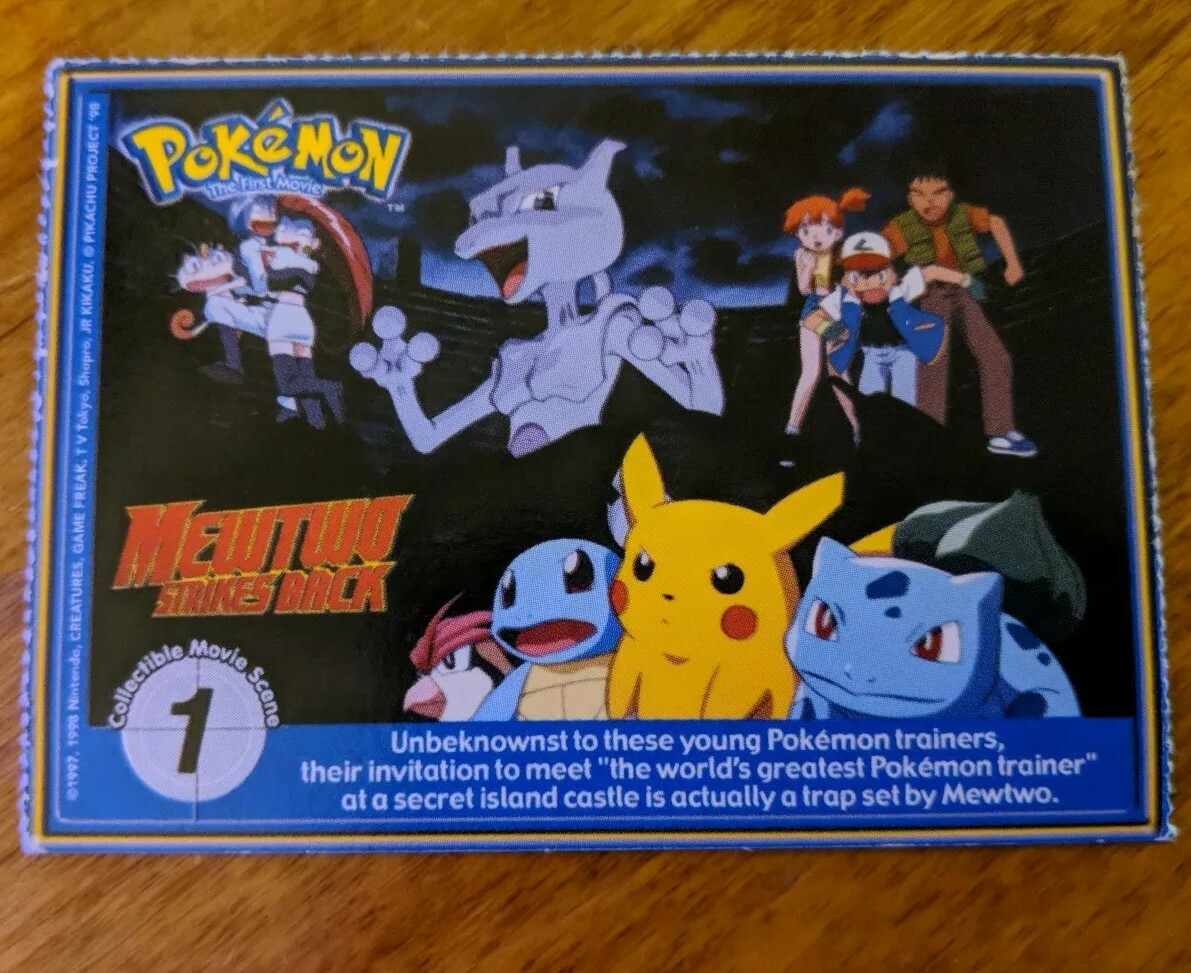 1999 Charizard PokeTrivia #06 Pokemon Card Mewtwo Strikes