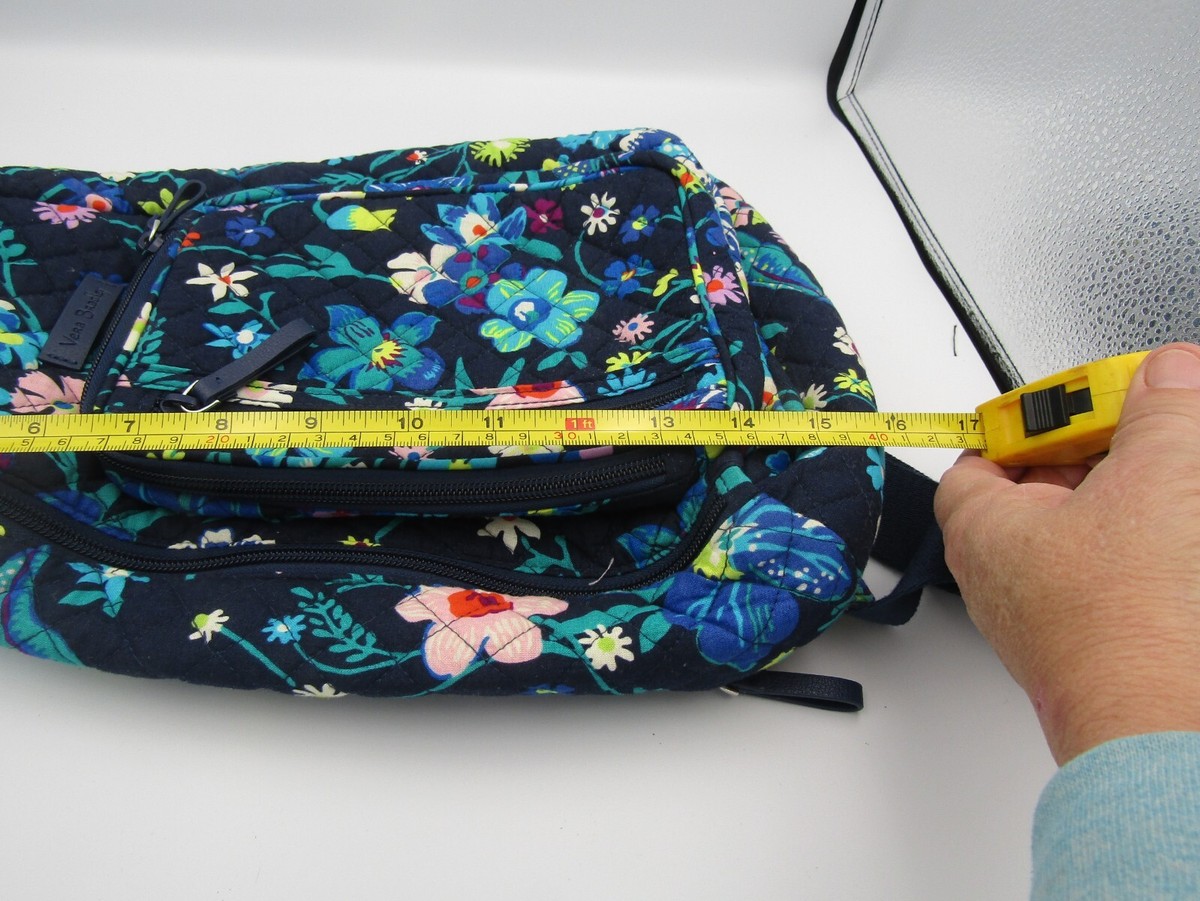 Vera Bradley Iconic Sling Backpack - Moonlight  Garden Vera Bradley Sling Backpack Moonlight Garden Pattern | eBay main image 2