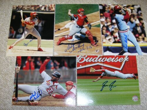 St. Louis Cardinals Autographed 8x10 photo lot-O. Smith, M. Matheny + more L@@K! - Picture 1 of 6