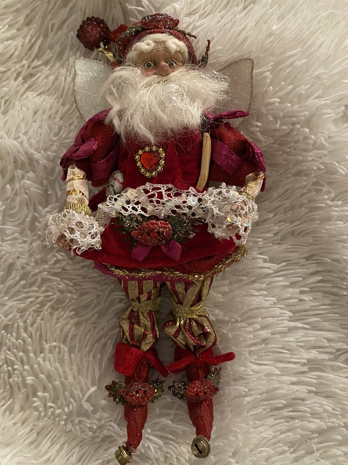 Mark Roberts Fairy Christmas Peppermint Sugar Plum Baker Chef Red Velvet Heart | eBay