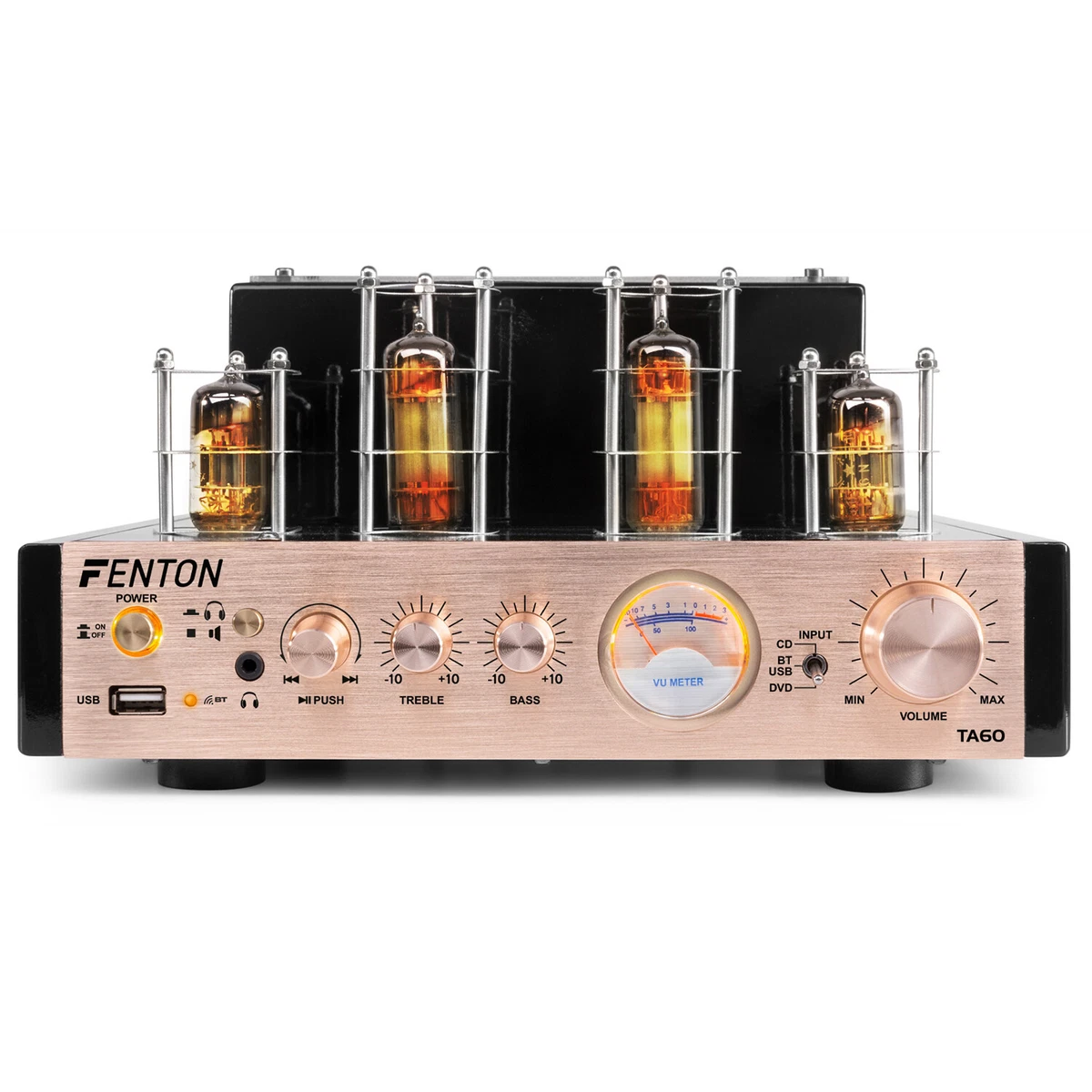 Stereo Valve Amplifier with Bluetooth Vacuum HIFi Tube Amp Home