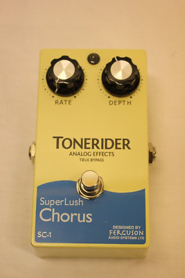 TONERIDER SC-1 DESIGNED BY FERGUSON CHORUS SUPER LUSH ANALOG EFFECTS TRY BYPASS