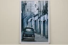 Fiat 500 METAL PLATE IN A STREET