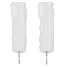 POLICE MAGNUM Pepper Spray Keychain Self Defense- 2 Pack .50oz White Flip top OC
