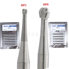 SANDENT Dental Burs HP 2 8 Tungsten Carbide Bur 44.5mm for Straight Handpiece