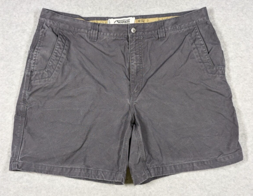 MOUNTAIN KHAKIS Shorts Men 42x6 Canvas Short Relaxed Fit Chino Casual Gray